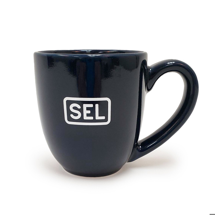 16 oz. USA Made Bistro Mug/ Navy with Gloss Finish