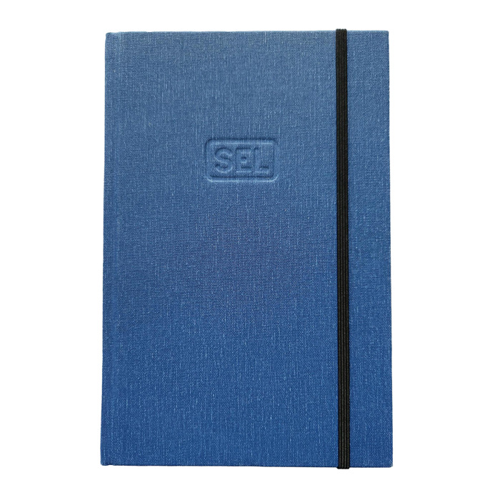 Blue Linen Americana Textured Notebook  Size:  5.25" x 8.25